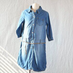 Carter's Denim Jean Dress Girls Toddler Western Cowgirl Rodeo Size 6